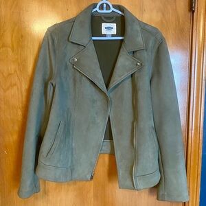 Old Navy Olive Moto Jacket